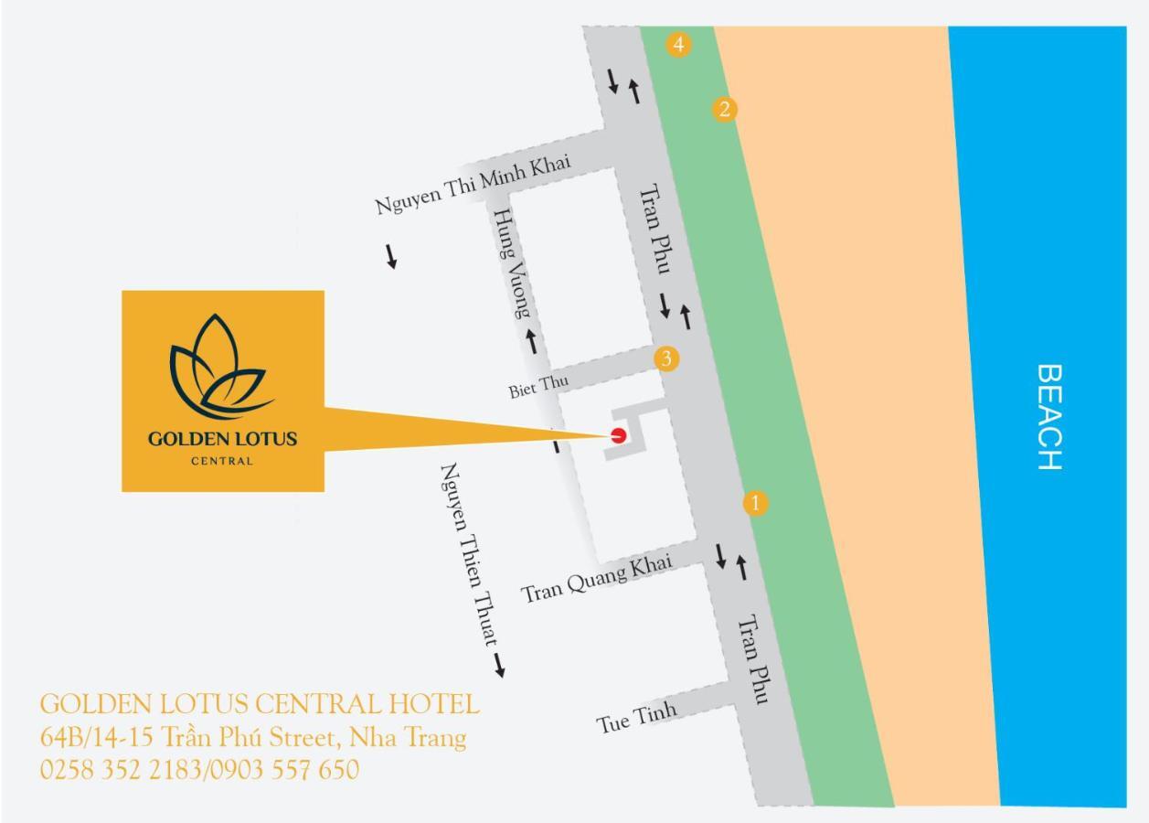 Golden Lotus Central Hotel Нячанг Екстер'єр фото